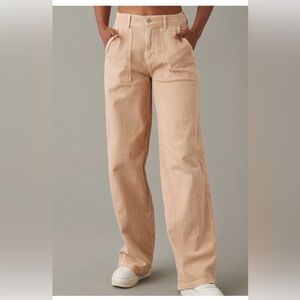 american eagle baggy wide leg stretch high waist